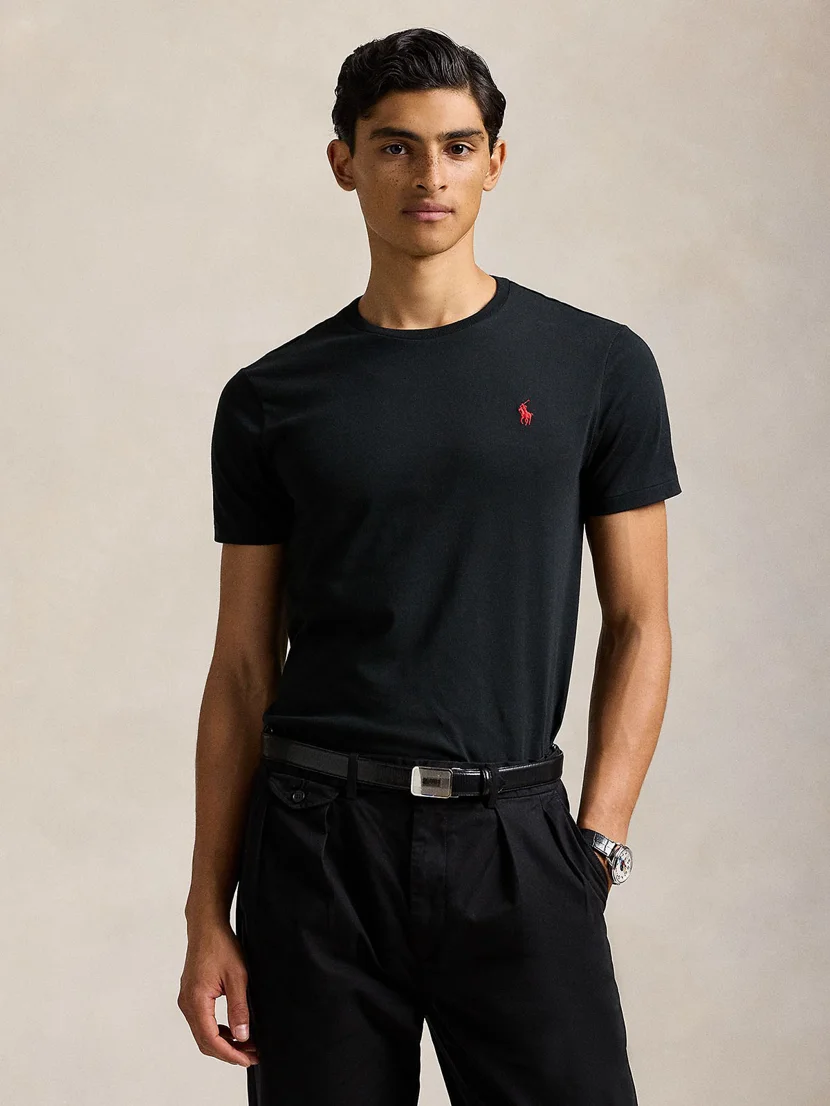 POLO RALPH LAUREN Áo Thun Nam Tay Ngắn Custom Slim Fit Jersey Crewneck T-Shirt
