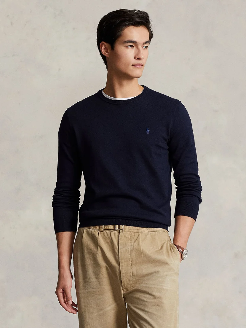 POLO RALPH LAUREN Áo Pullover Nam Tay Dài Slim Fit Cotton Sweater