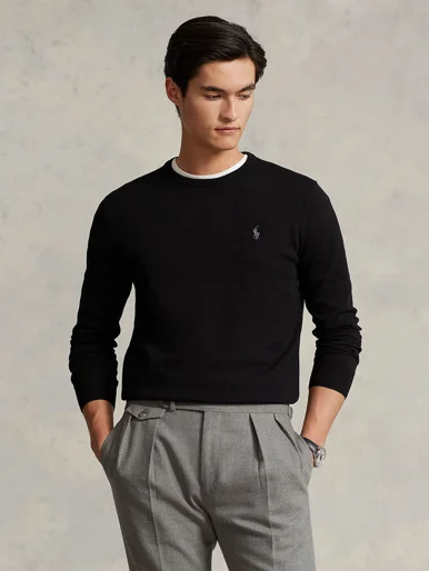 POLO RALPH LAUREN Áo Pullover Nam Tay Dài Slim Fit Cotton Sweater