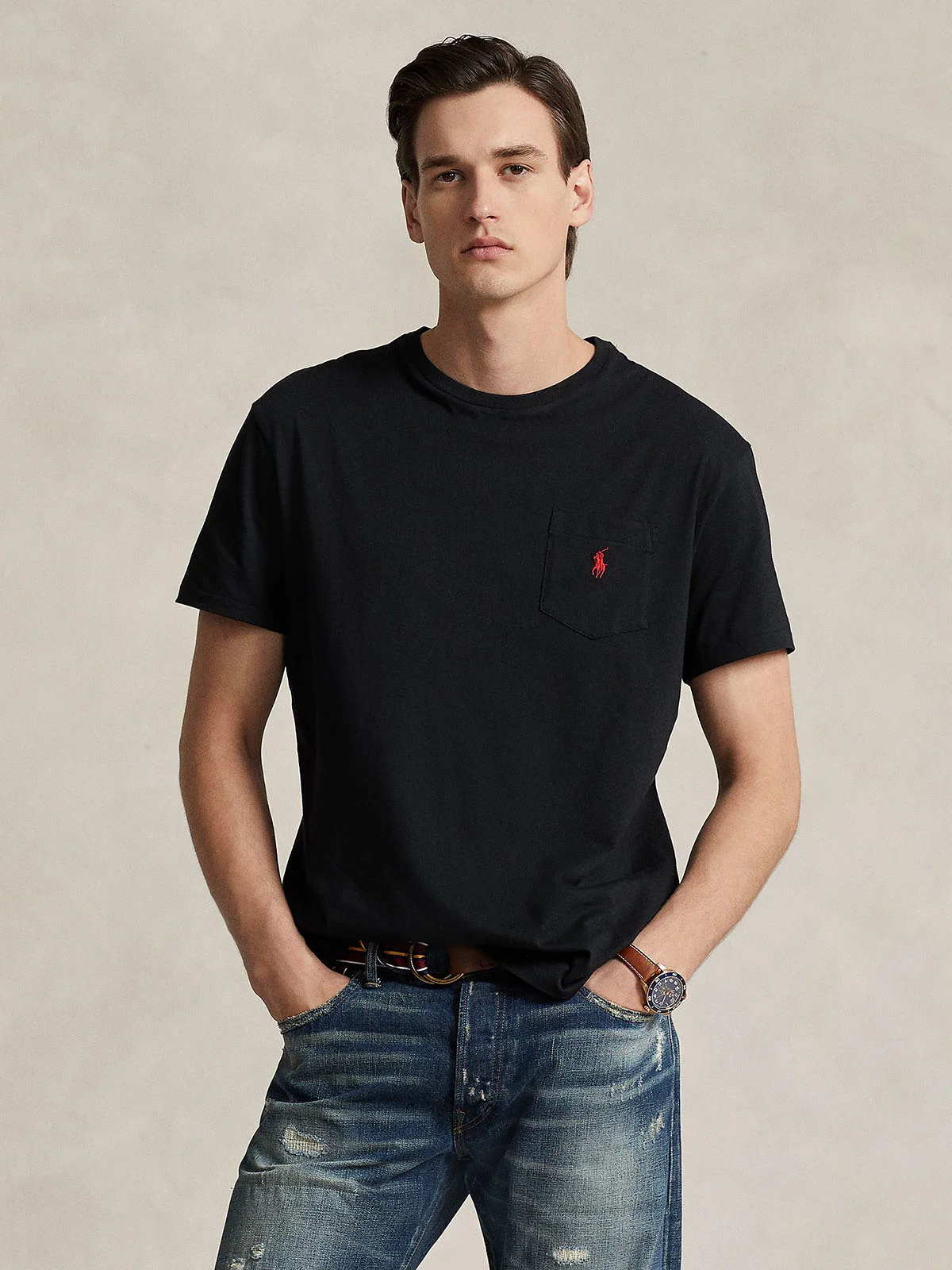 POLO RALPH LAUREN Áo Thun Nam Tay Ngắn Classic Fit Jersey Pocket T-Shirt