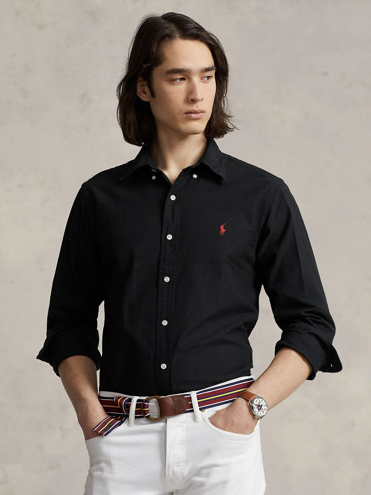 POLO RALPH LAUREN Áo Sơ Mi Nam Tay Dài Custom Fit Garment-Dyed Oxford Shirt