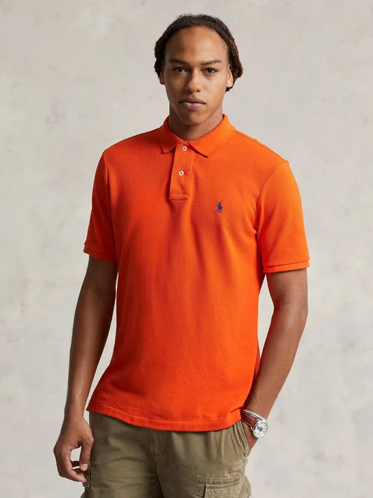POLO RALPH LAUREN Áo Polo Nam Tay Ngắn Custom Slim Fit Mesh Polo Shirt