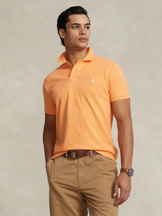POLO RALPH LAUREN Áo Polo Nam Tay Ngắn Custom Slim Fit Mesh Polo Shirt