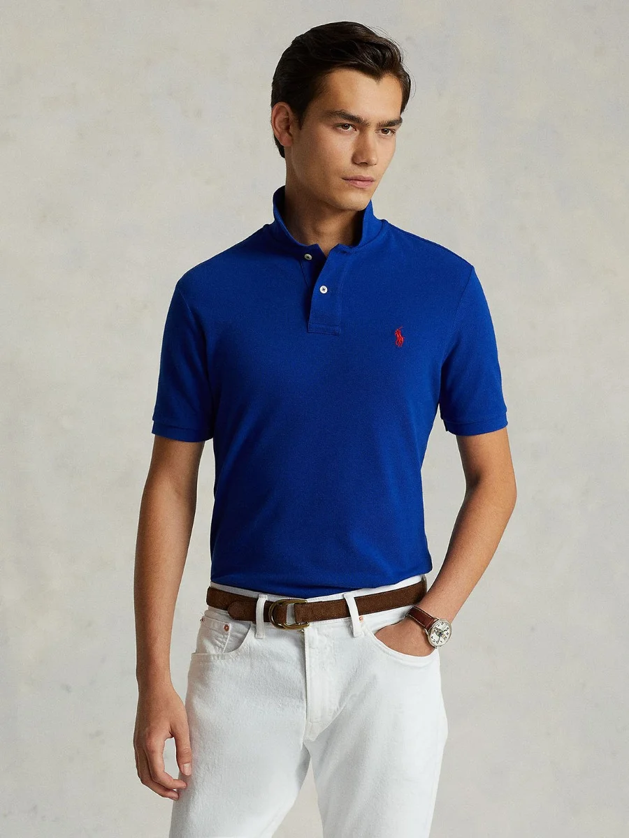 POLO RALPH LAUREN Áo Polo Nam Tay Ngắn Slim Fit Mesh Polo Shirt