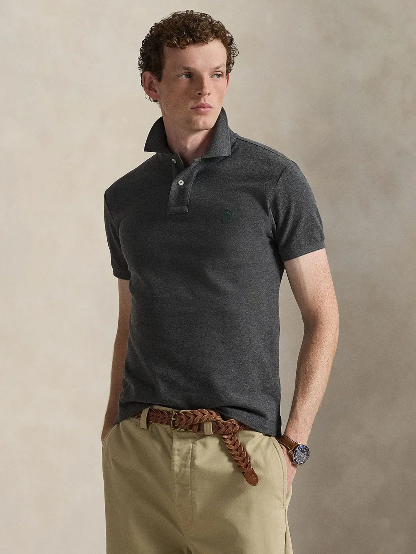 POLO RALPH LAUREN Áo Polo Nam Tay Ngắn Slim Fit Mesh Polo Shirt