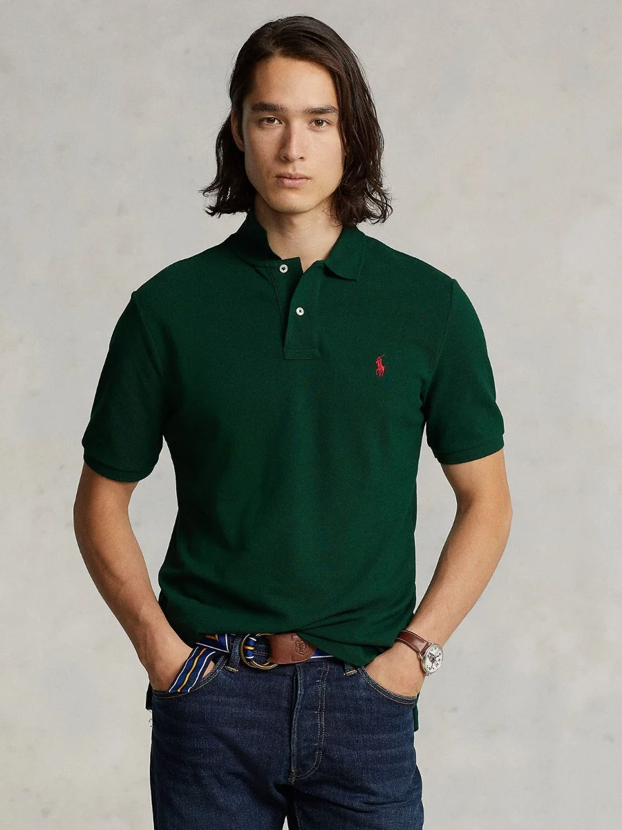 POLO RALPH LAUREN Áo Polo Nam Tay Ngắn Slim Fit Mesh Polo Shirt