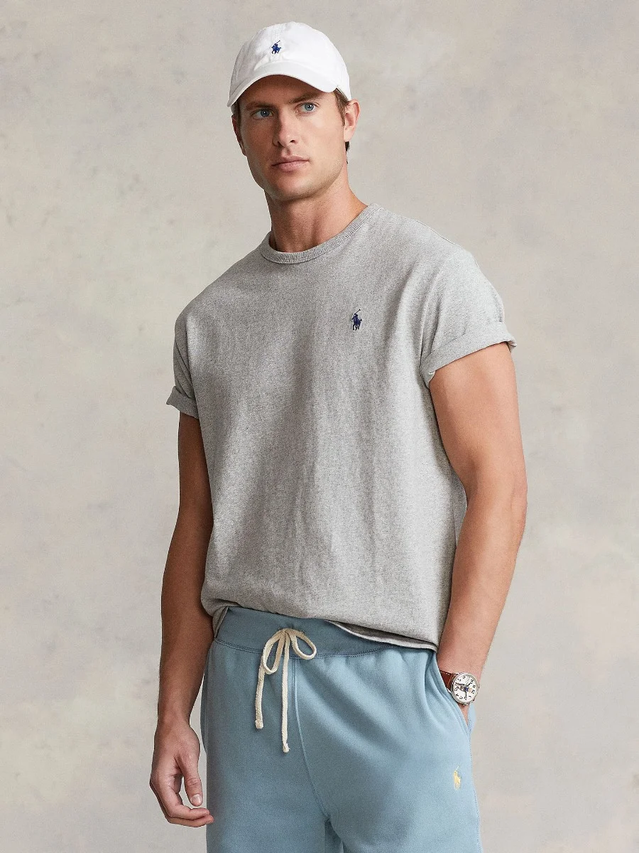 Polo Ralph Lauren - Áo Thun Nam Tay Ngắn Classic Fit Heavyweight Jersey T-Shirt - GREY