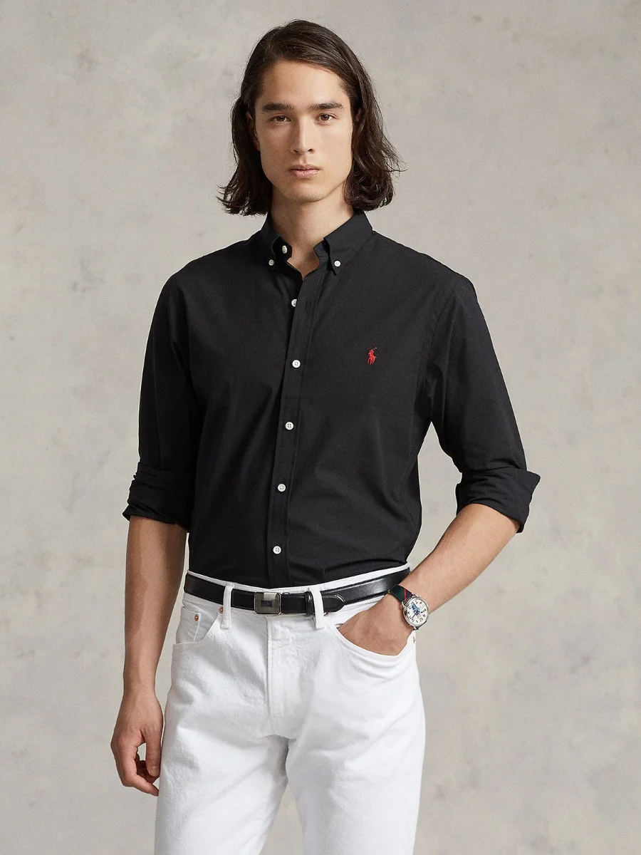 POLO RALPH LAUREN Áo Sơ Mi Nam Tay Dài Slim Fit Stretch Poplin Shirt