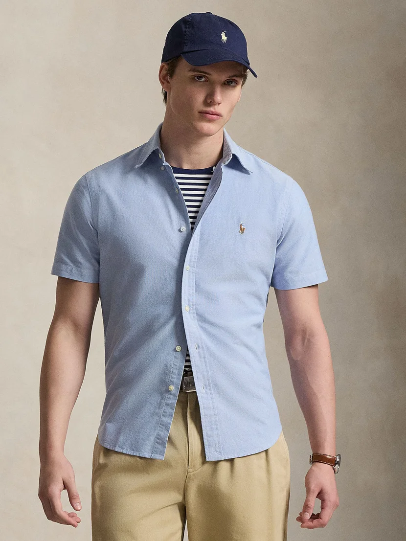 POLO RALPH LAUREN Áo Sơ Mi Nam Tay Ngắn Custom Fit Oxford Shirt