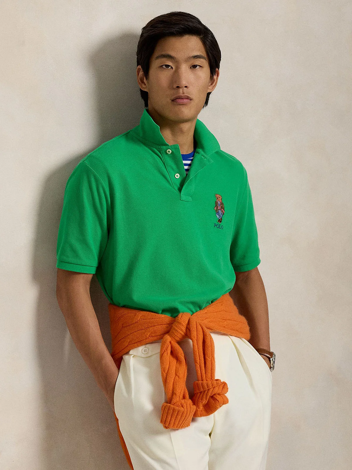 POLO RALPH LAUREN Áo Polo Nam Tay Ngắn Classic Fit Polo Bear Mesh Polo Shirt