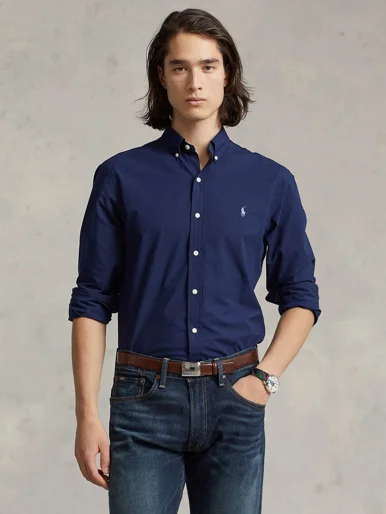 POLO RALPH LAUREN Áo Sơ Mi Nam Tay Dài Custom Fit Stretch Poplin Shirt