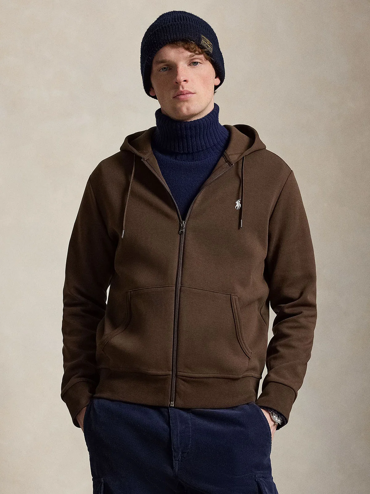 POLO RALPH LAUREN Áo Khoác Nam Tay Dài Double-Knit Full-Zip Hoodie