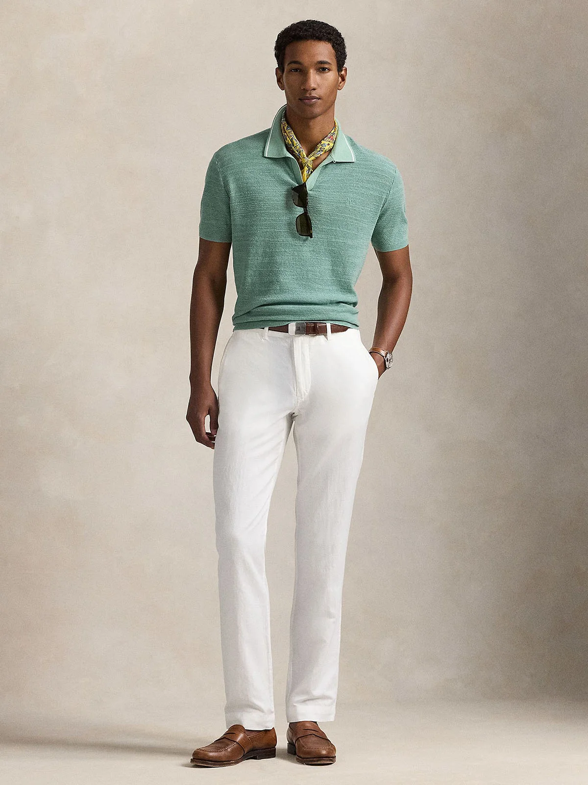 POLO RALPH LAUREN Quần Dài Nam Straight Fit Linen-Cotton Pant