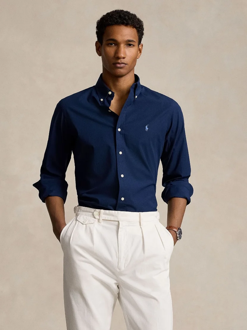 POLO RALPH LAUREN Áo Sơ Mi Nam Tay Dài Custom Fit Stretch Poplin Shirt