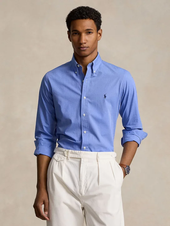 POLO RALPH LAUREN Áo Sơ Mi Nam Tay Dài Custom Fit Stretch Poplin Shirt