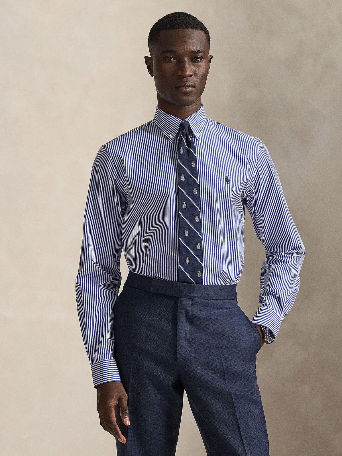 POLO RALPH LAUREN Áo Sơ Mi Nam Tay Dài Custom Fit Stretch Poplin Shirt