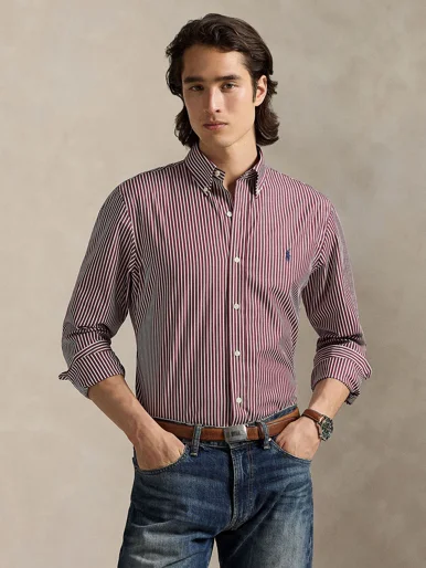 POLO RALPH LAUREN Áo Sơ Mi Nam Tay Dài Custom Fit Striped Stretch Poplin Shirt