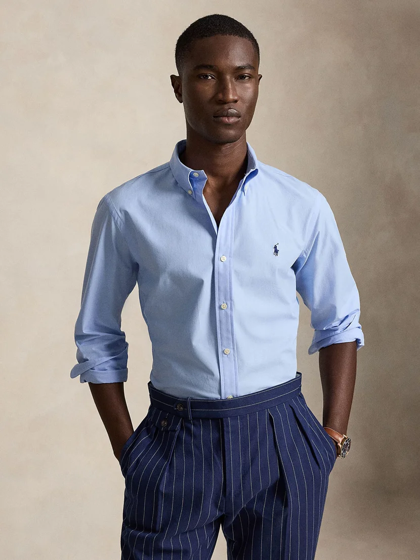 POLO RALPH LAUREN Áo Sơ Mi Nam Tay Dài Custom Fit Stretch Poplin Shirt