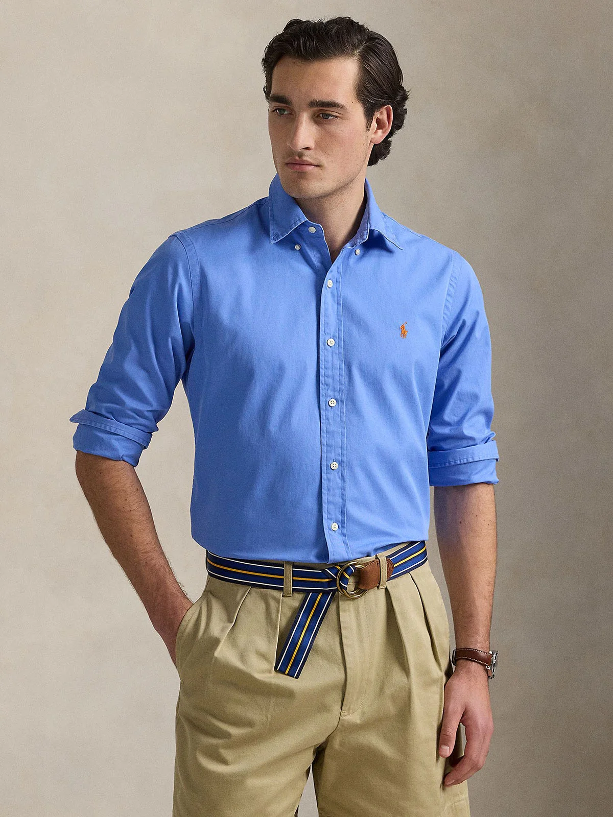 POLO RALPH LAUREN Áo Sơ Mi Nam Tay Dài Custom Fit Twill Shirt