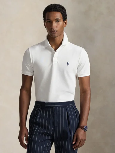 POLO RALPH LAUREN Áo Polo Nam Tay Ngắn Custom Slim Fit Stretch Mesh Polo Shirt