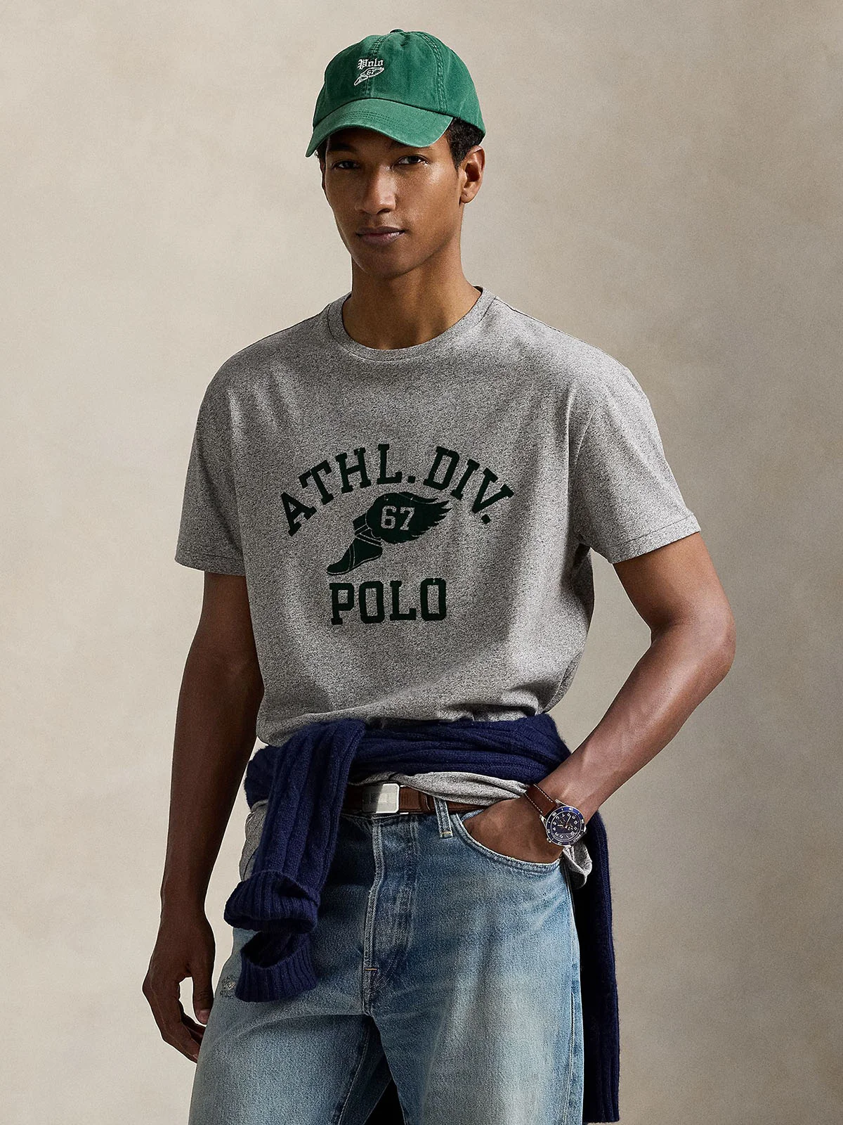 POLO RALPH LAUREN Áo Thun Nam Tay Ngắn Classic Fit Logo Jersey T-Shirt