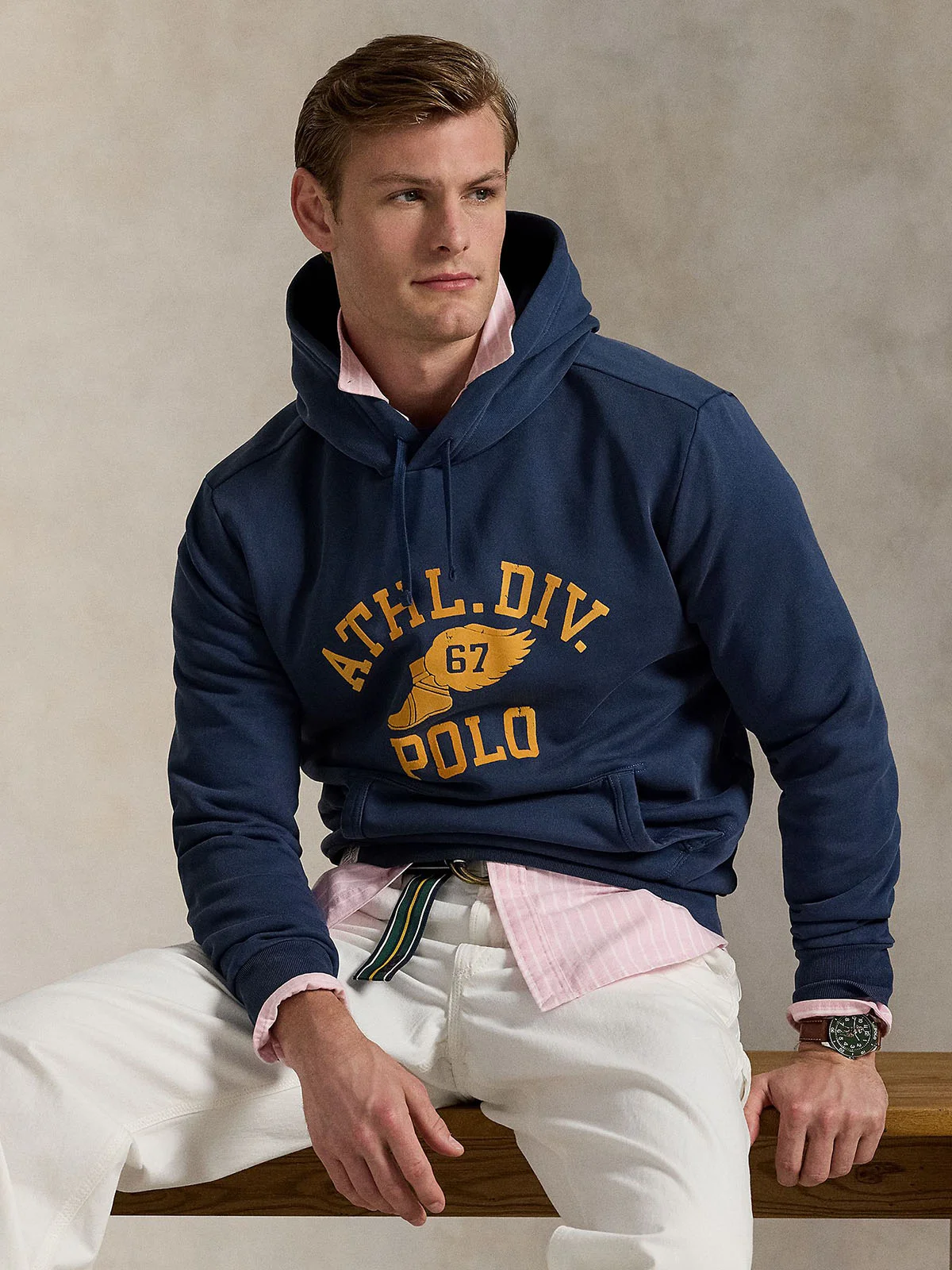 POLO RALPH LAUREN Áo Hoodie Nam Tay Dài Logo Fleece Hoodie