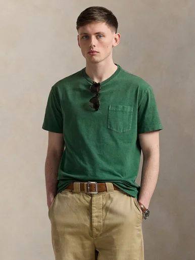 POLO RALPH LAUREN Áo Thun Nam Tay Ngắn Classic Fit Weathered Pocket T-Shirt