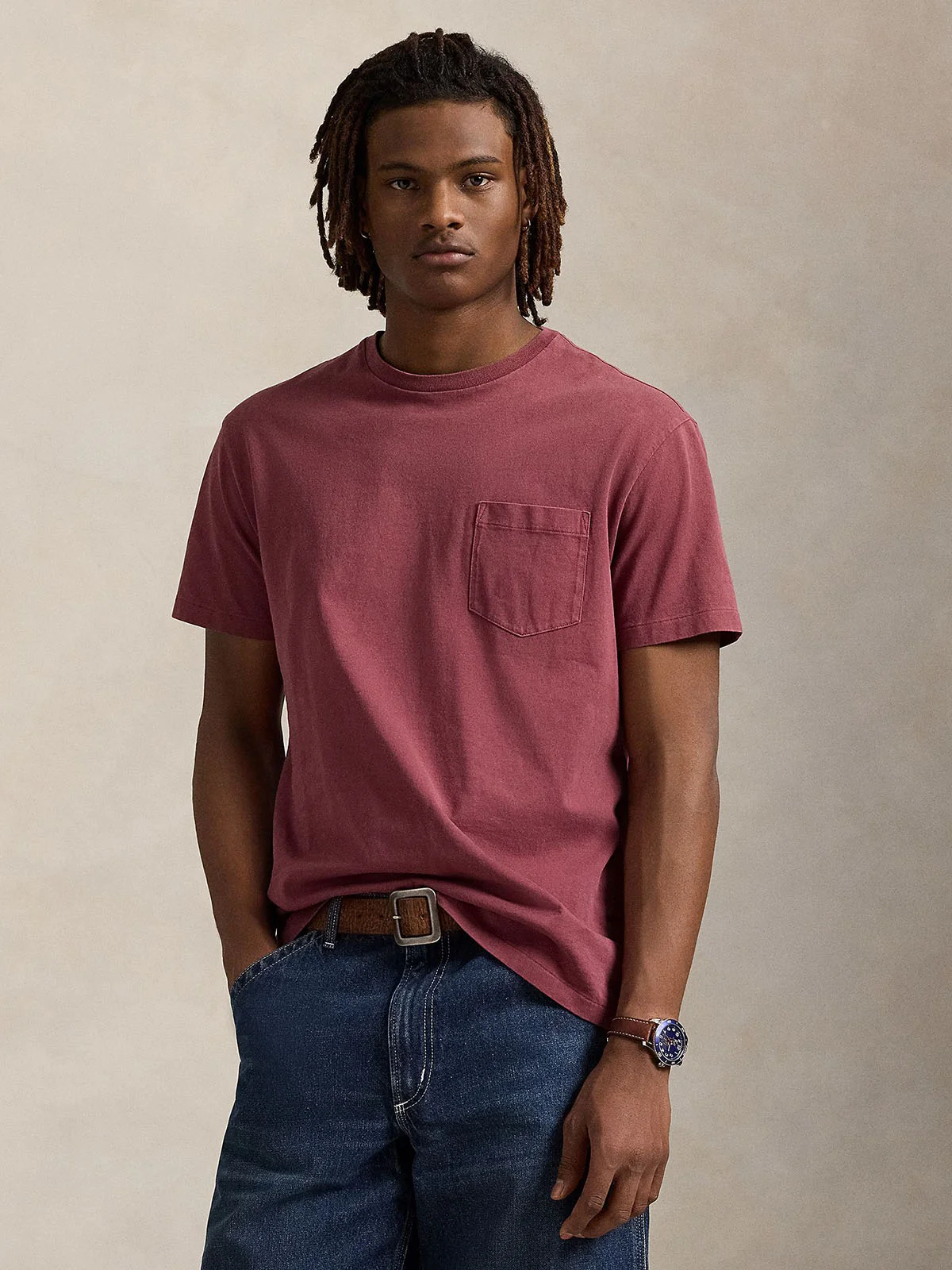 POLO RALPH LAUREN Áo Thun Nam Tay Ngắn Classic Fit Weathered Pocket T-Shirt