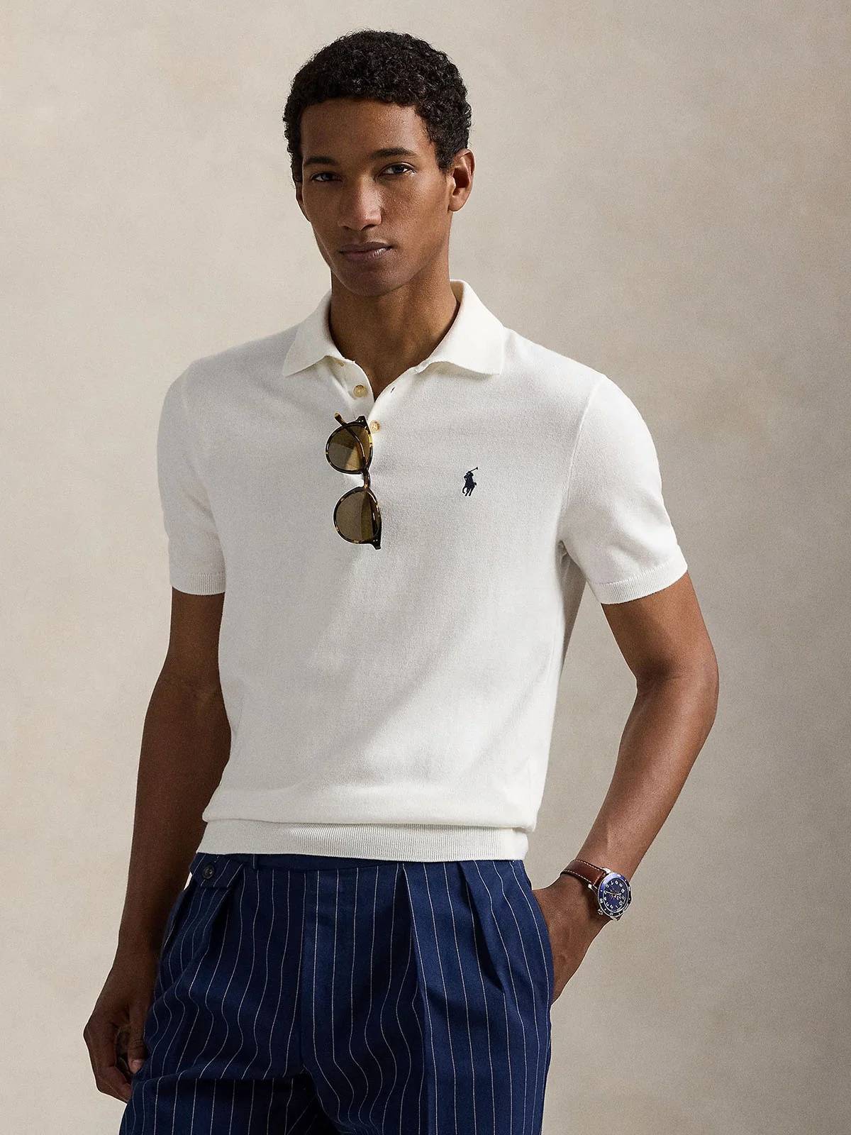 POLO RALPH LAUREN Áo Pullover Nam Tay Ngắn Cotton Polo Sweater