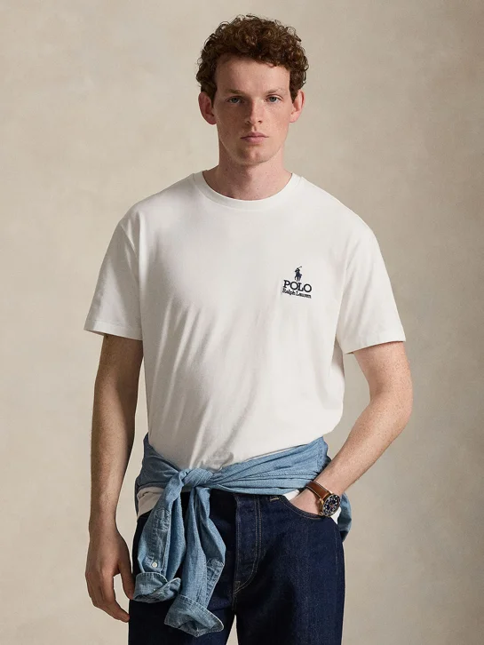 POLO RALPH LAUREN Áo Thun Nam Tay Ngắn Classic Fit Logo Jersey T-Shirt