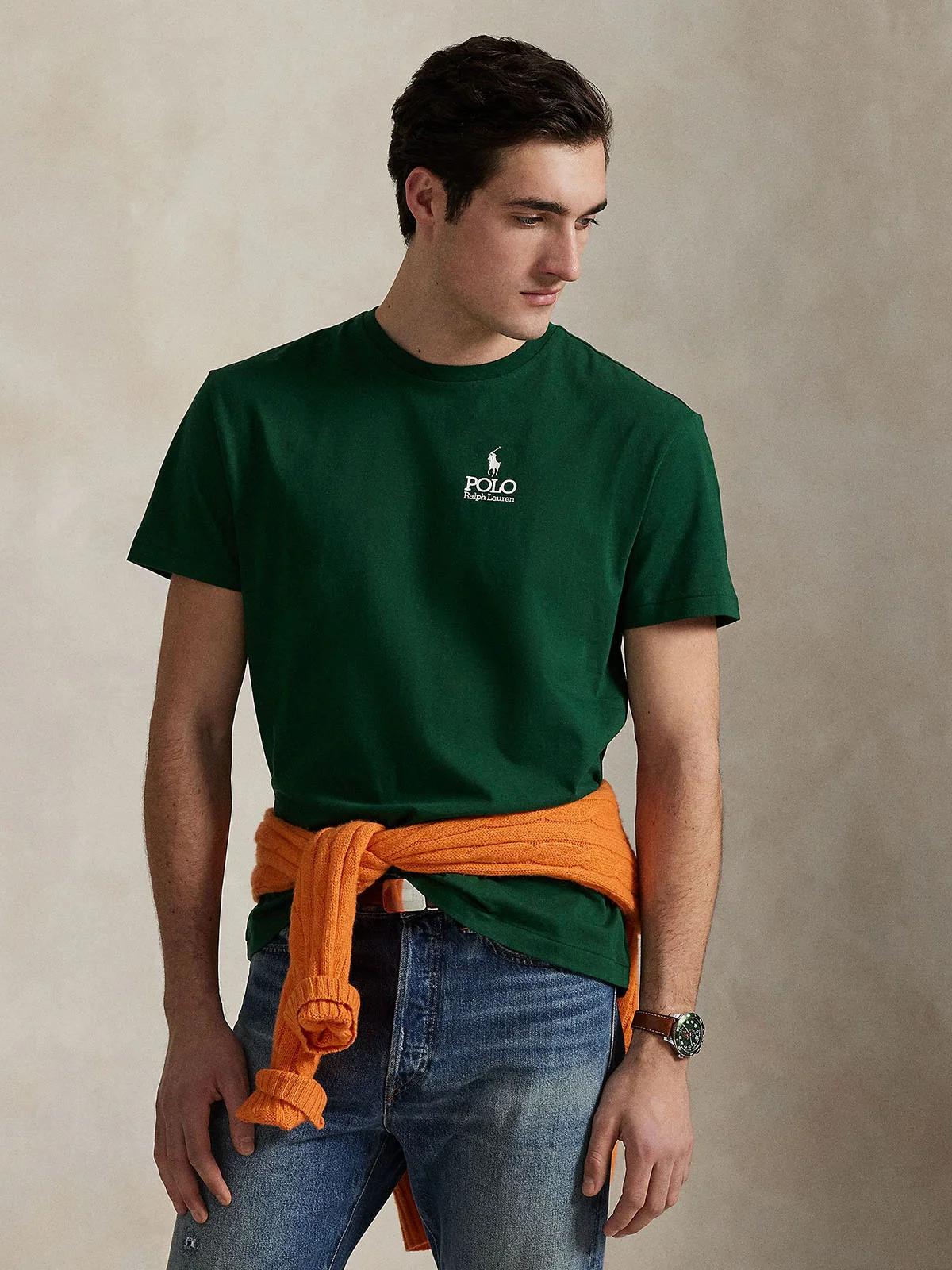 POLO RALPH LAUREN Áo Thun Nam Tay Ngắn Classic Fit Logo Jersey T-Shirt