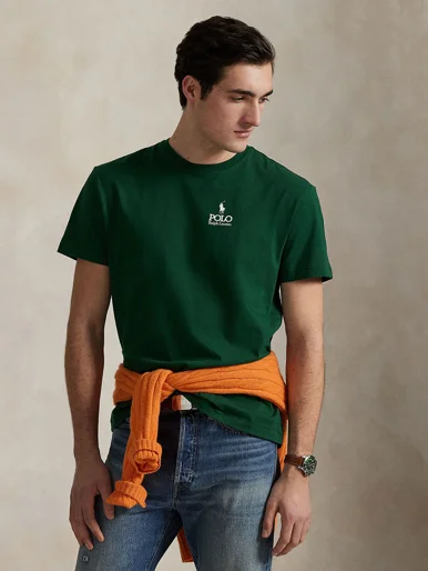 POLO RALPH LAUREN Áo Thun Nam Tay Ngắn Classic Fit Logo Jersey T-Shirt
