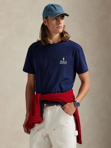 POLO RALPH LAUREN Áo Thun Nam Tay Ngắn Classic Fit Logo Jersey T-Shirt
