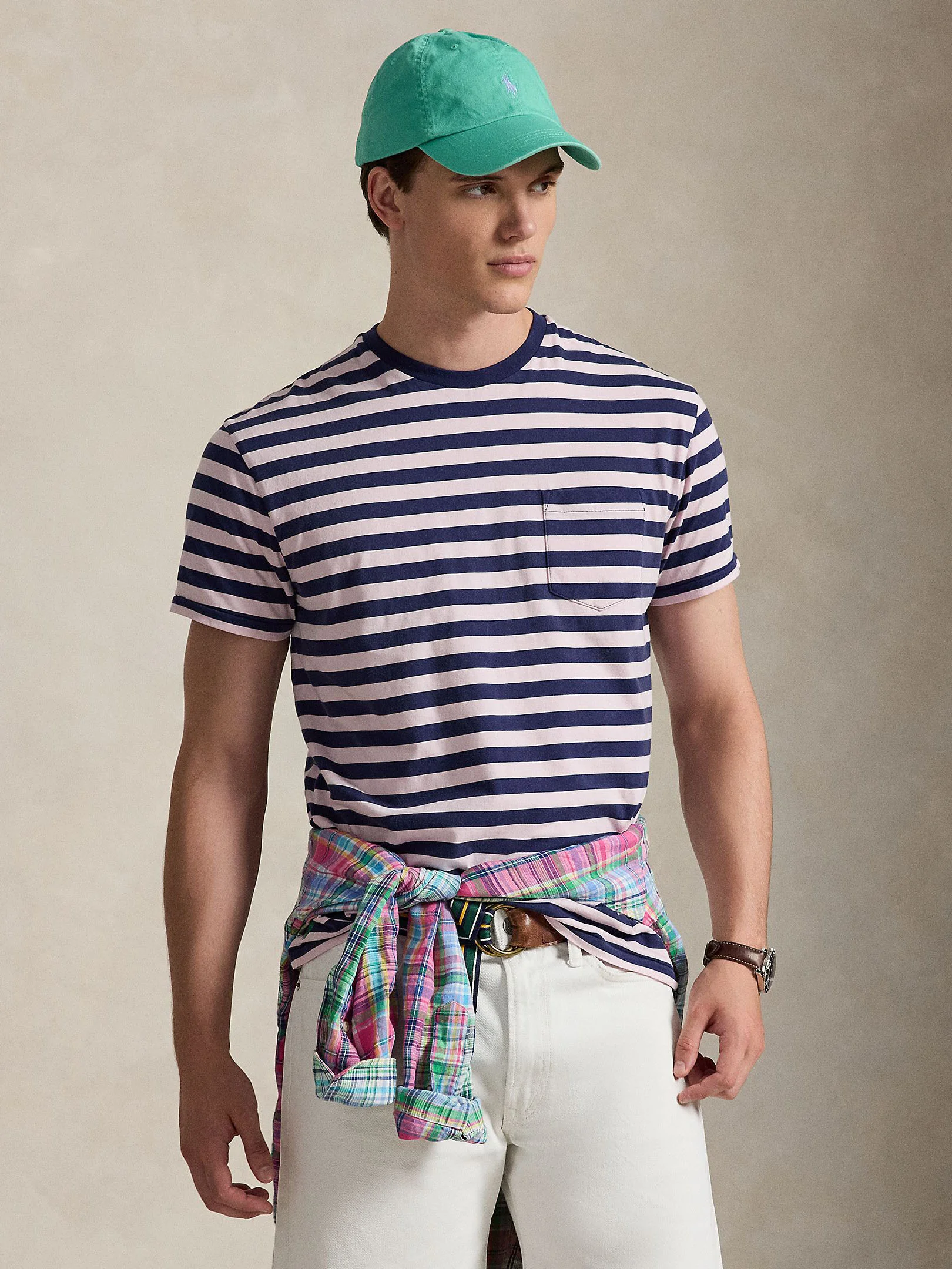 POLO RALPH LAUREN Áo Thun Nam Tay Ngắn Classic Fit Striped Jersey T-Shirt