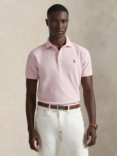 POLO RALPH LAUREN Áo Polo Nam Tay Ngắn Custom Slim Fit Honeycomb-Mesh Polo
