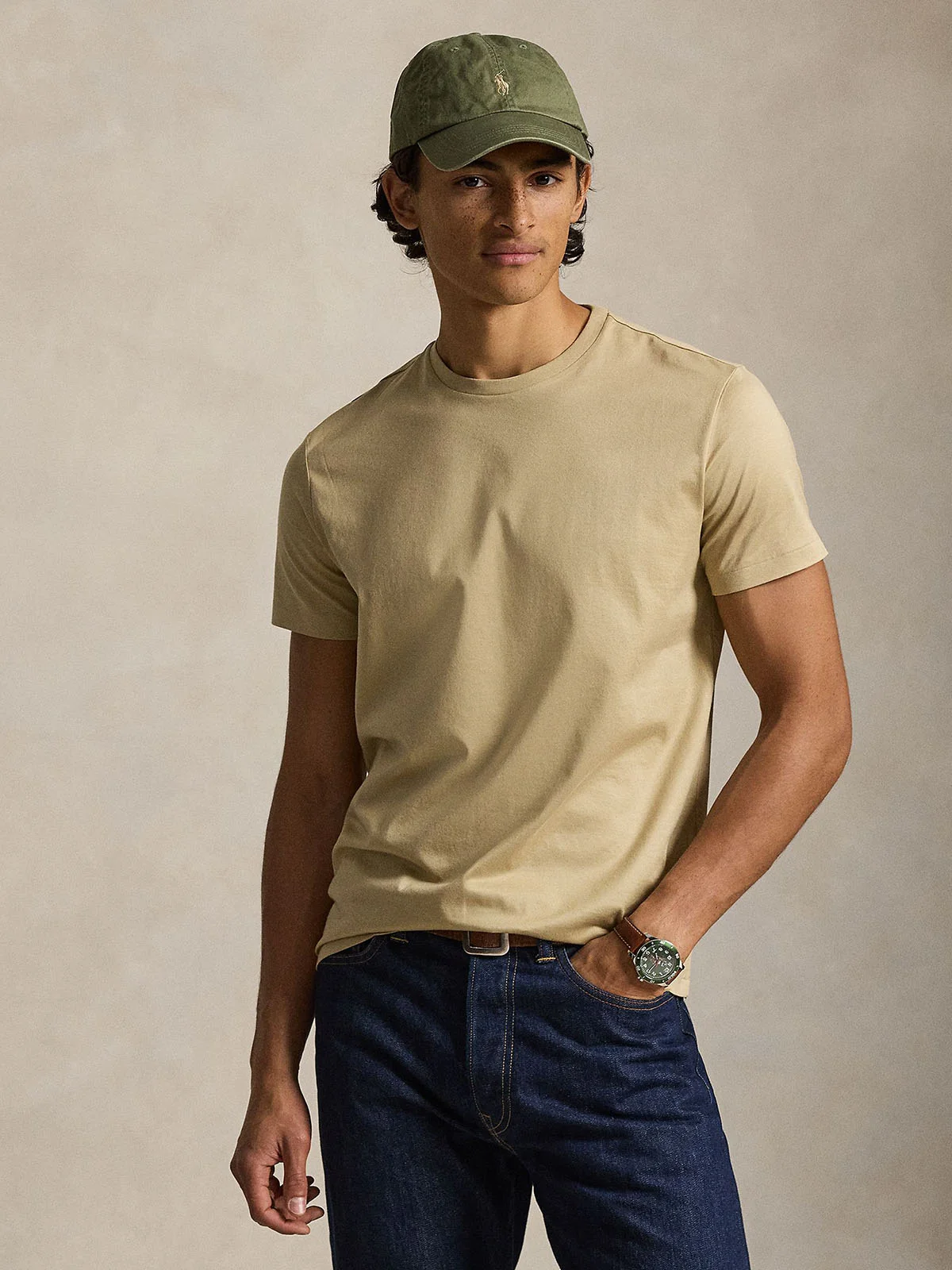 POLO RALPH LAUREN Áo Thun Nam Tay Ngắn Standard Fit Lisle T-Shirt