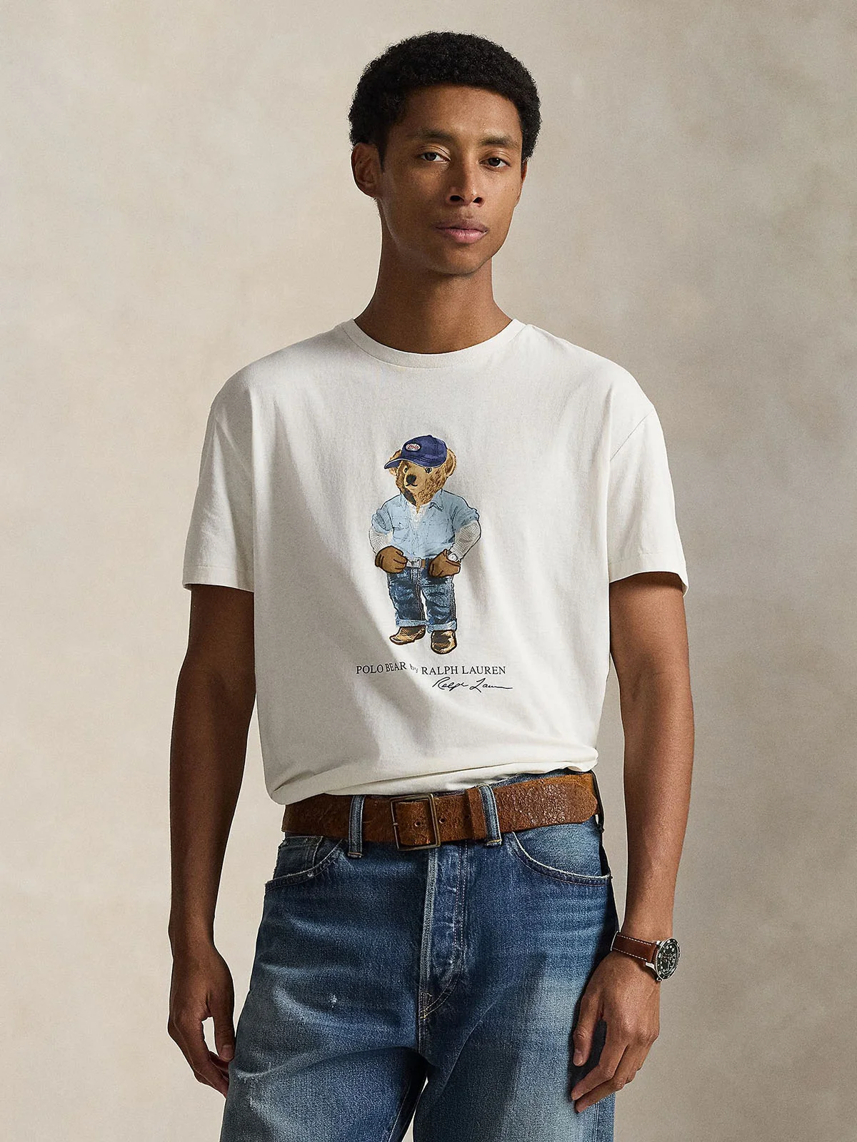 POLO RALPH LAUREN Áo Thun Nam Tay Ngắn Classic Fit Polo Bear Jersey T-Shirt