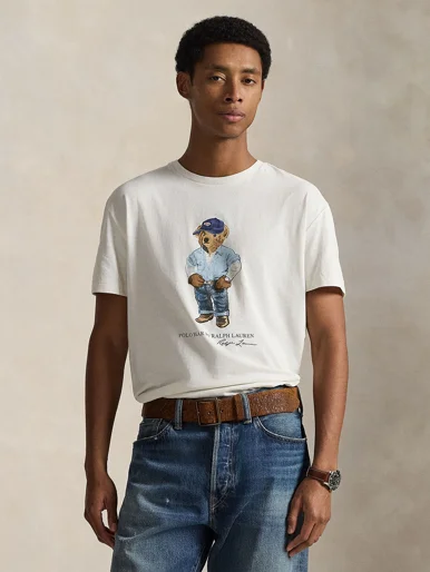 POLO RALPH LAUREN Áo Thun Nam Tay Ngắn Classic Fit Polo Bear Jersey T-Shirt