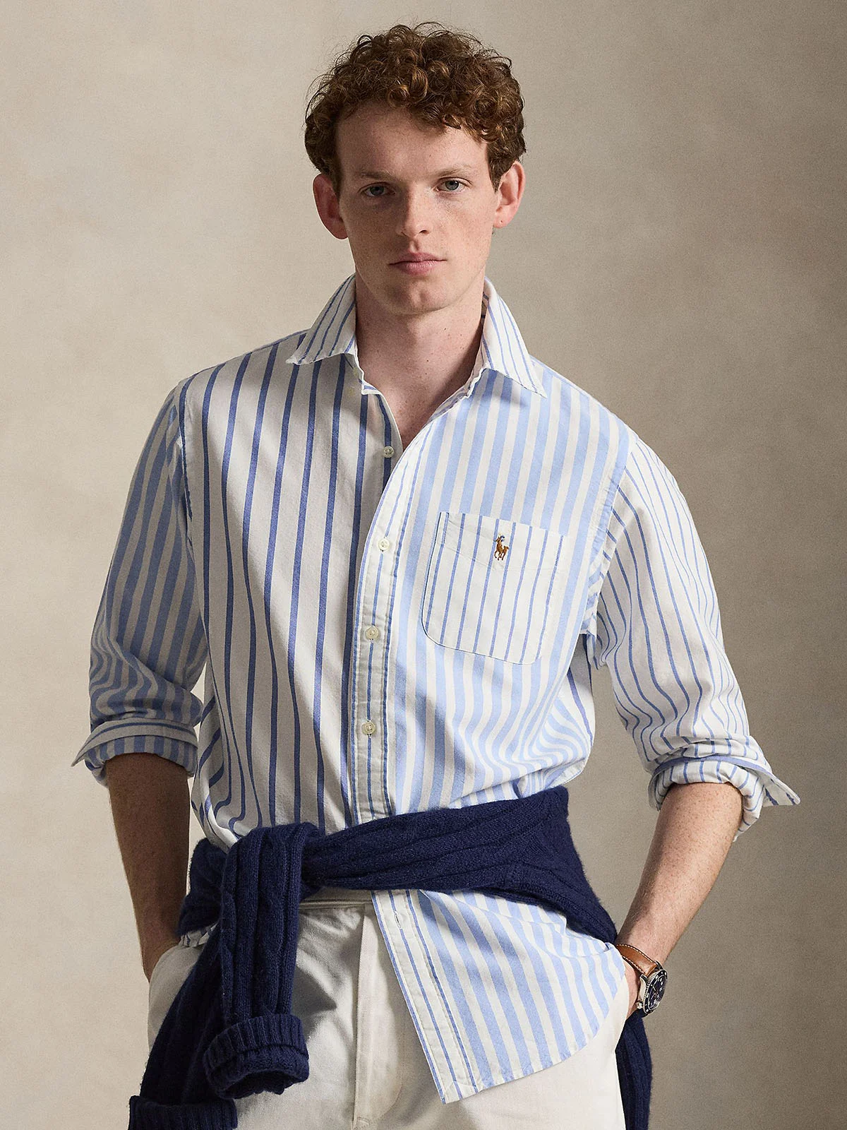 POLO RALPH LAUREN Áo Sơ Mi Nam Tay Dài Classic Fit Oxford Fun Shirt