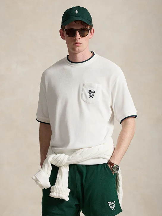 POLO RALPH LAUREN Áo Pullover Nam Tay Ngắn Relaxed Terry Short-Sleeve Sweatshirt