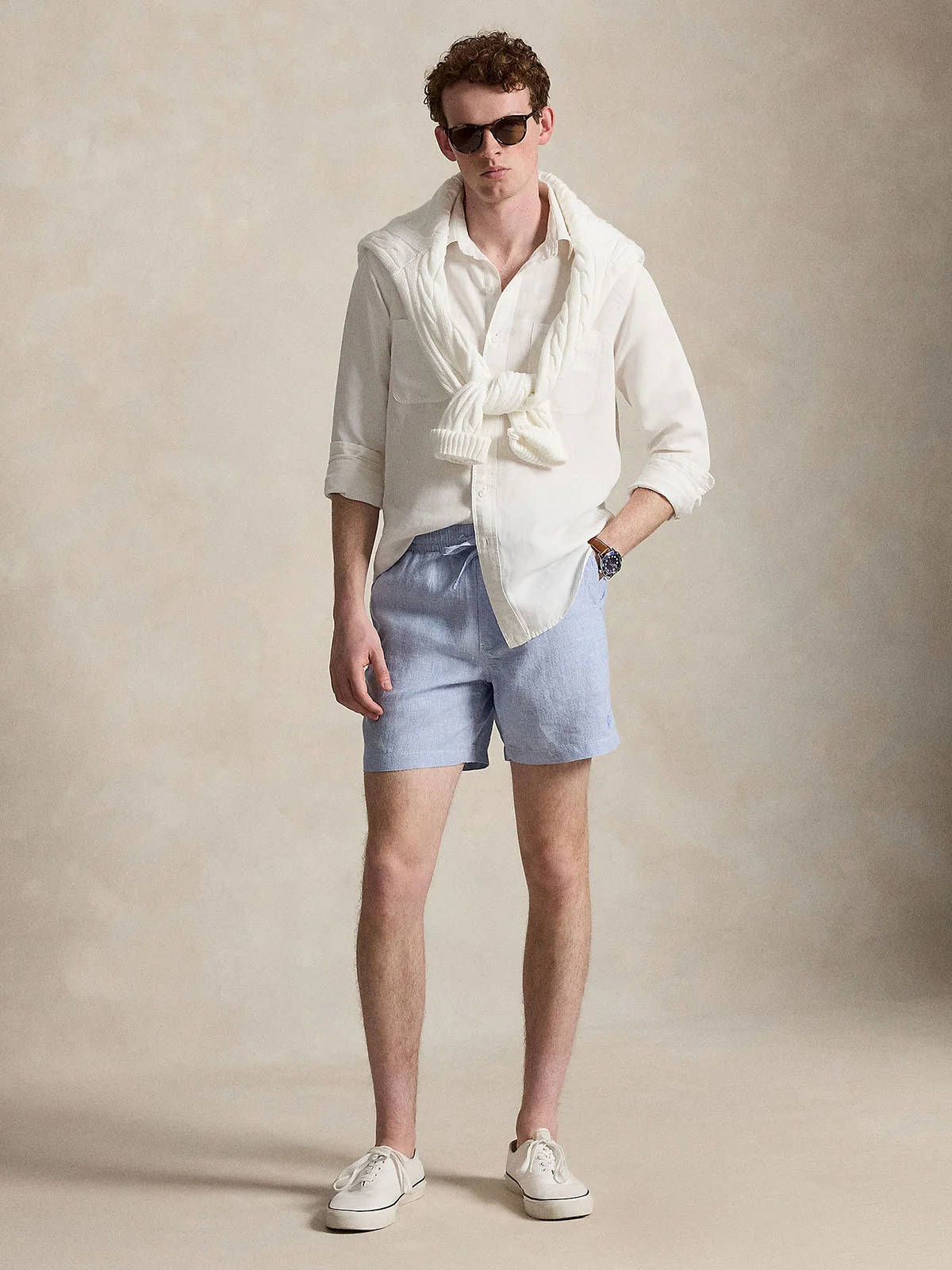 POLO RALPH LAUREN Quần Ngắn Nam 6-Inch Polo Prepster Linen Short