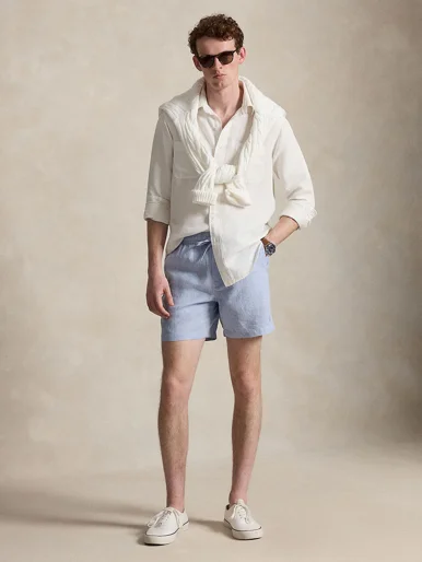 POLO RALPH LAUREN Quần Ngắn Nam 6-Inch Polo Prepster Linen Short