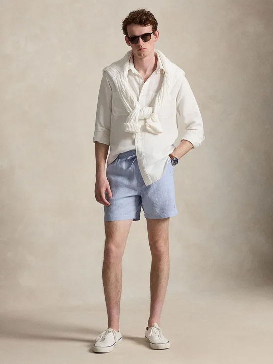 POLO RALPH LAUREN Quần Ngắn Nam 6-Inch Polo Prepster Linen Short