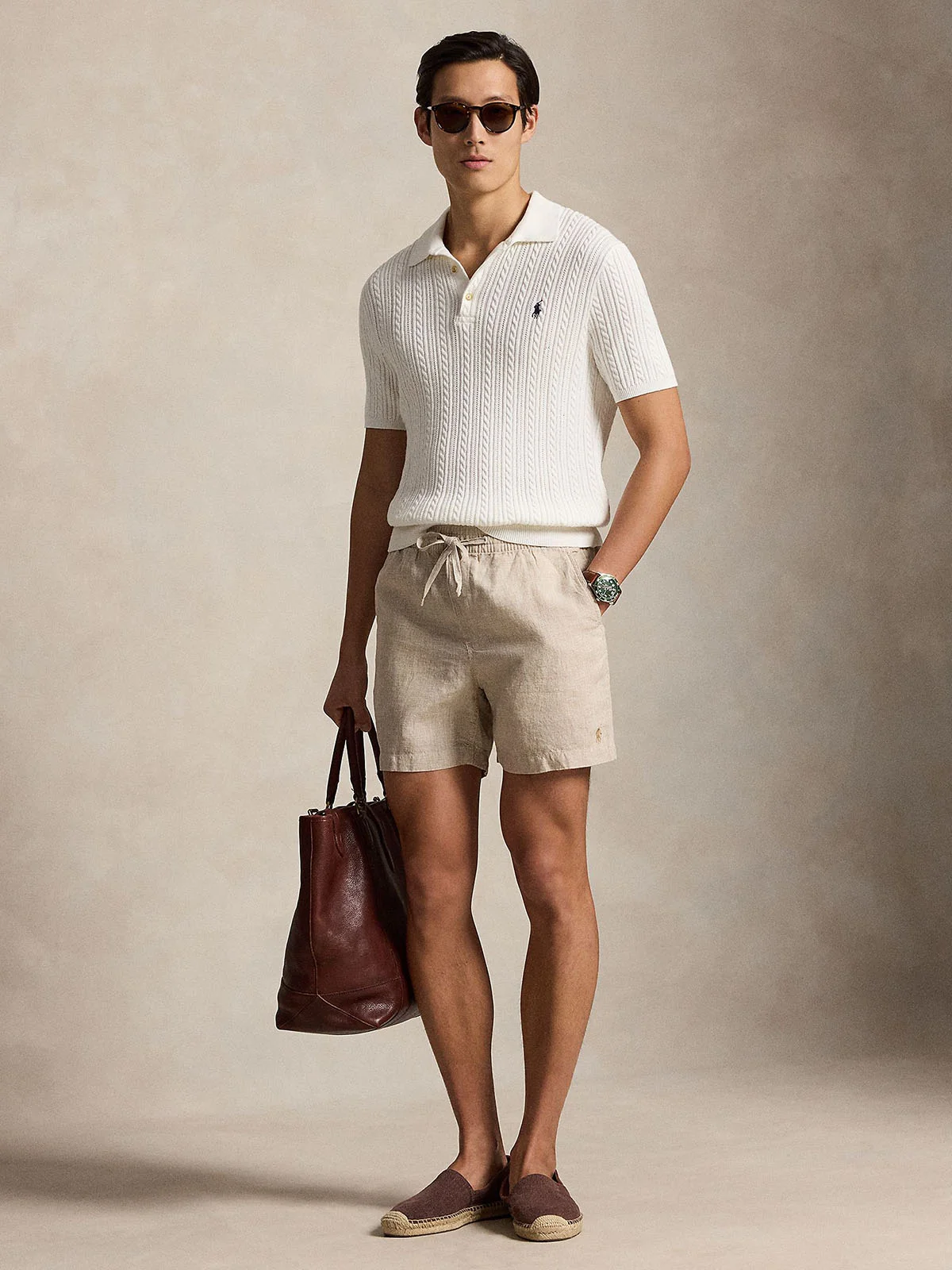 POLO RALPH LAUREN Quần Ngắn Nam 6-Inch Polo Prepster Linen Short