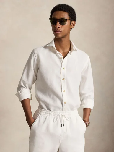 POLO RALPH LAUREN Áo Sơ Mi Nam Tay Dài Custom Fit Linen Shirt