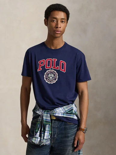 POLO RALPH LAUREN Áo Thun Nam Tay Ngắn Custom Slim Fit Logo T-Shirt