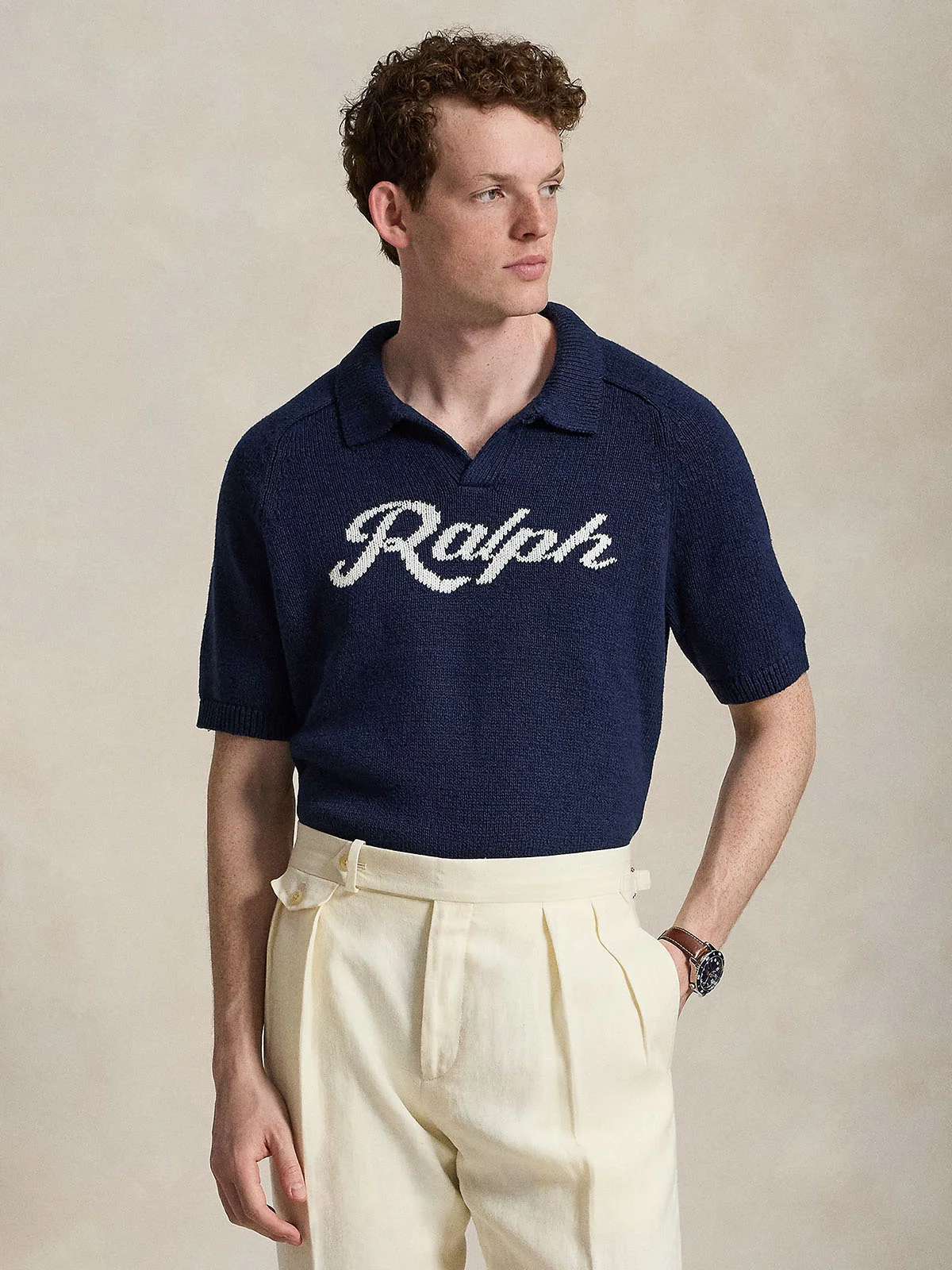 POLO RALPH LAUREN Áo Sweater Nam Tay Ngắn The Ralph Logo Short-Sleeve Sweater