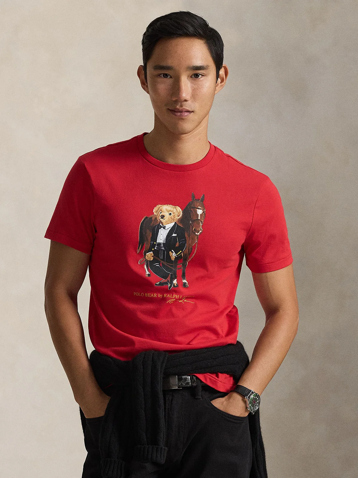 POLO RALPH LAUREN Áo Thun Nam Tay Ngắn Lunar New Year Polo Bear T-Shirt