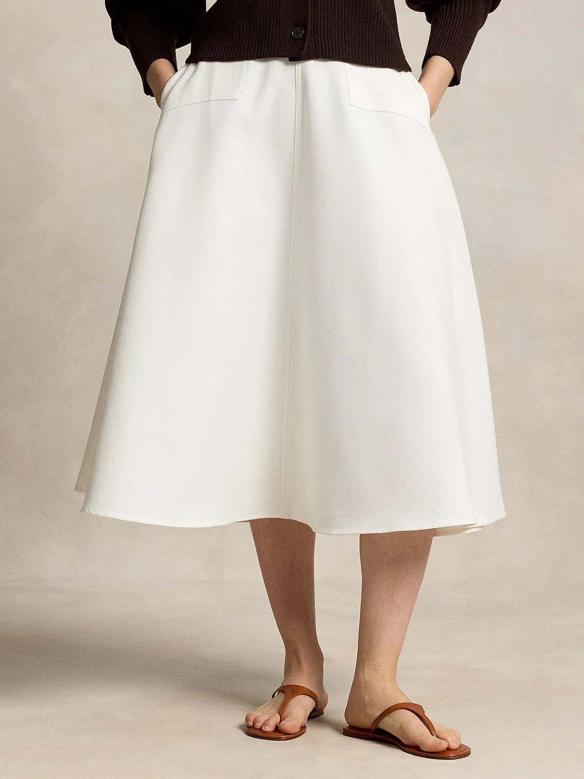 POLO RALPH LAUREN Chân Váy Nữ Cotton-Wool A-Line Skirt