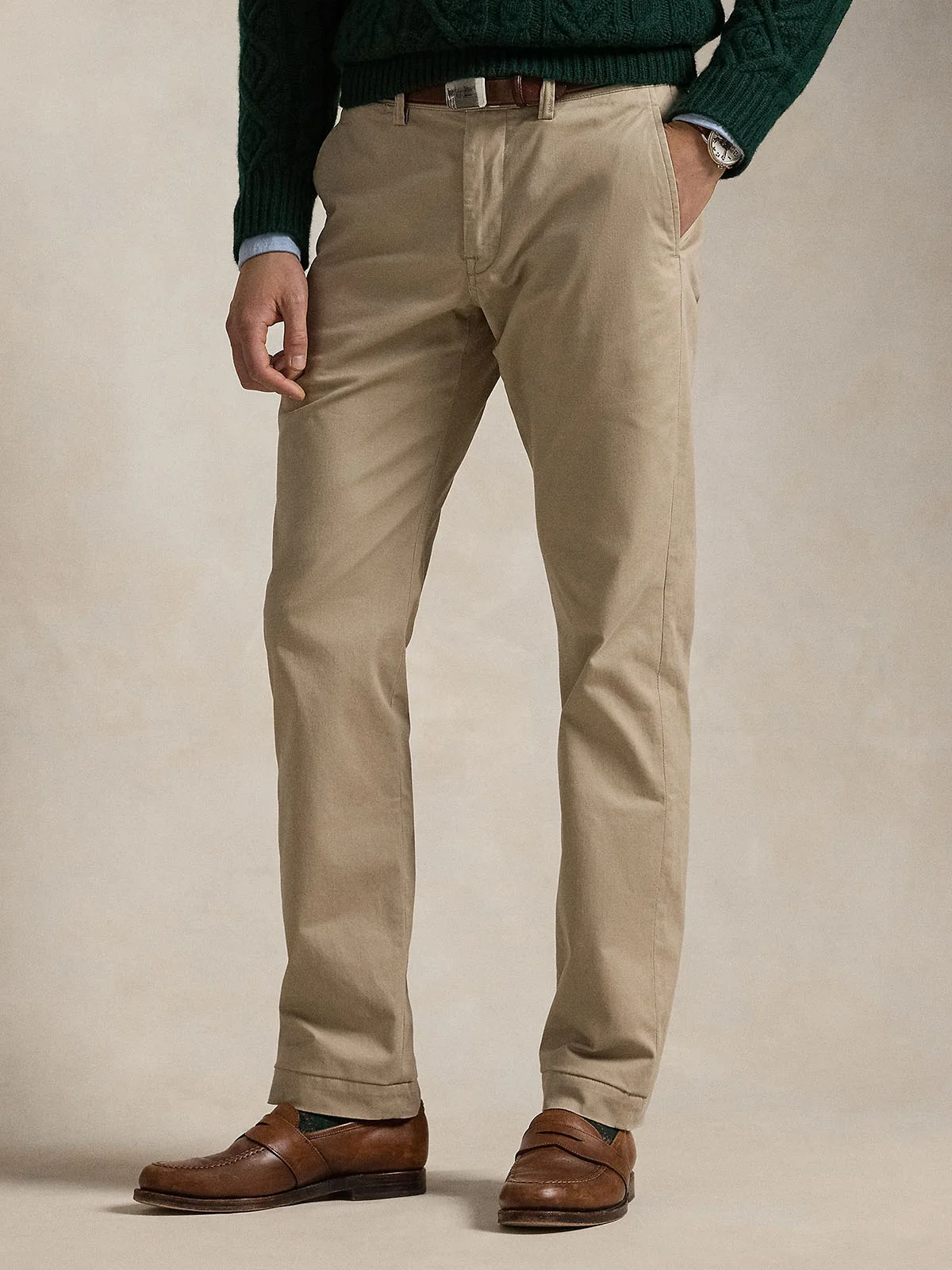 POLO RALPH LAUREN Quần Dài Nam Stretch Straight Fit Washed Chino Pant